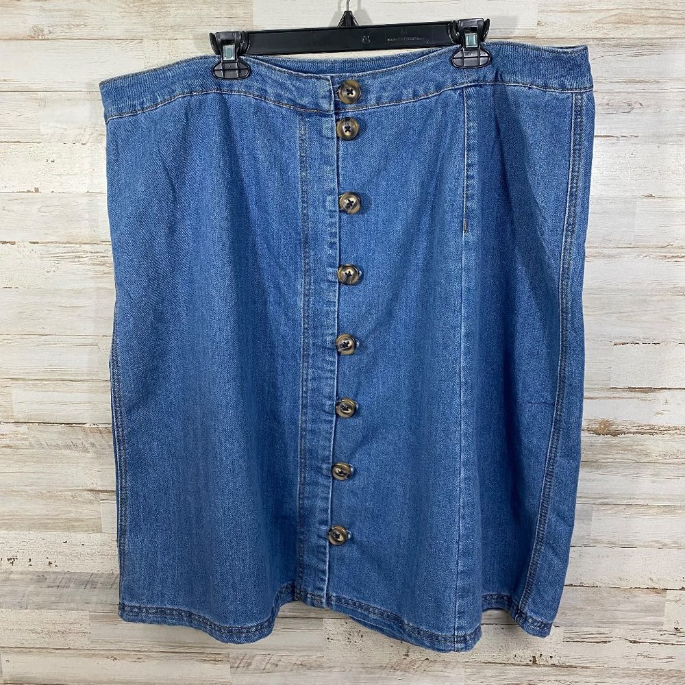 NWT EST. 1946 Women's Denim Skirt Size 22W